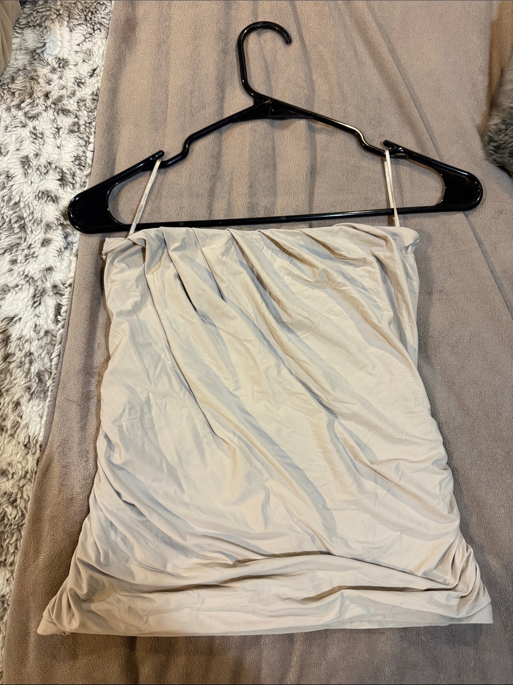 Abercrombie & Fitch Cream Strapless Tube Top